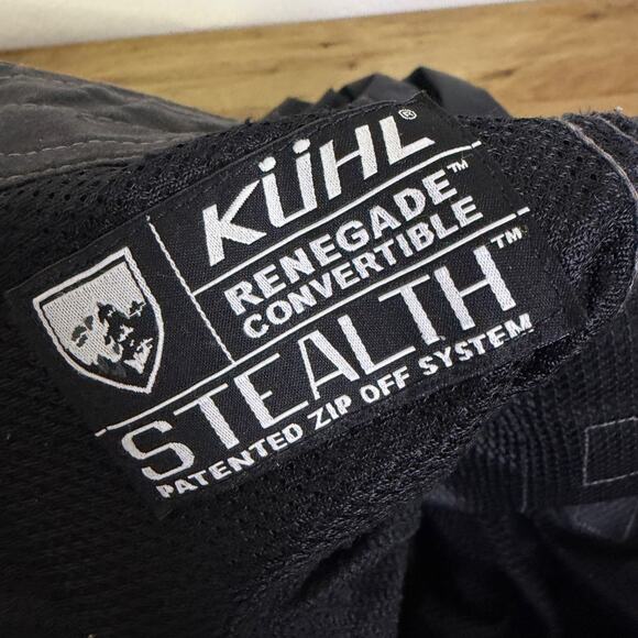 Kuhl Renegade Convertible Stealth Pants Men 37x32 Gray Cargo Hiking Outdoor EUC - Picture 8 of 9